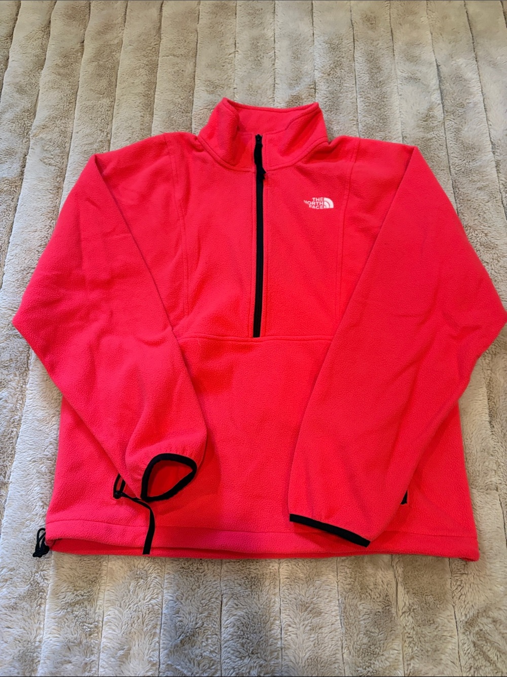 The North Face Women's Pink Fleece Half-Zip Pullover